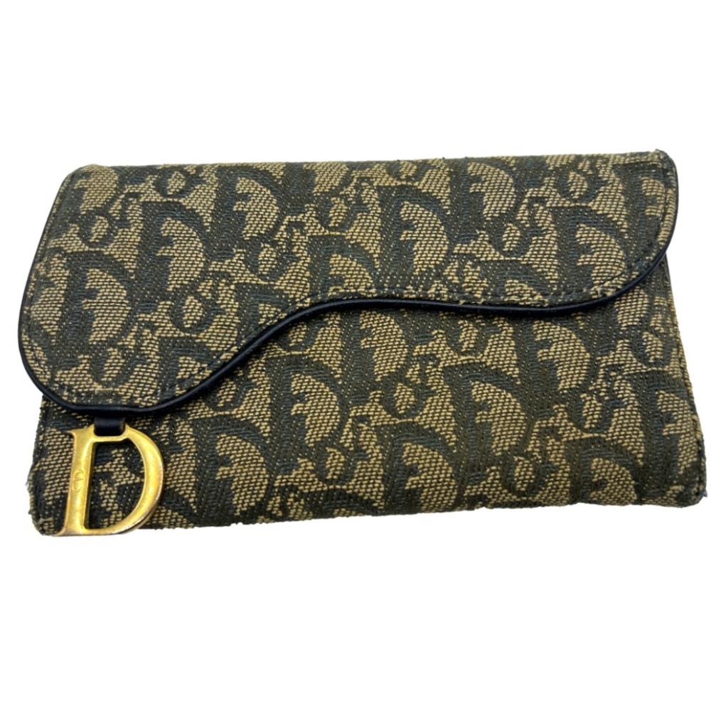 Authentic vintage Christian Dior saddle trotter wallet